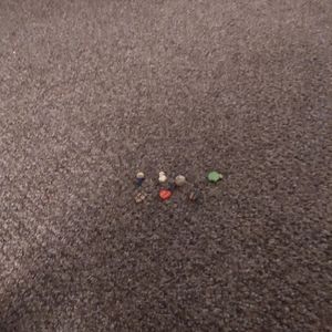 6 erasers1 bouncy ball